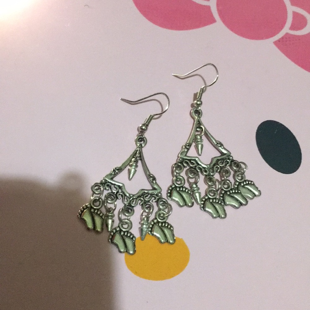 Silver earrings